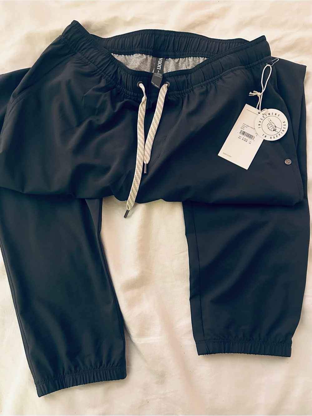 New Vuori Men’s Kore Jogger Lined 28” in Charcoal - Small